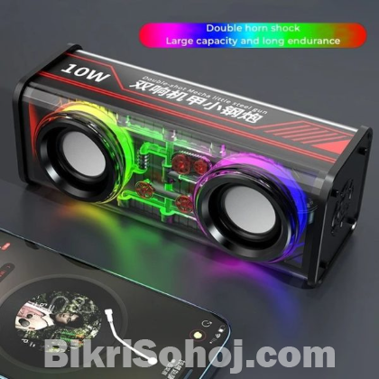 A88 10W Transparent Dual Bluetooth Speaker